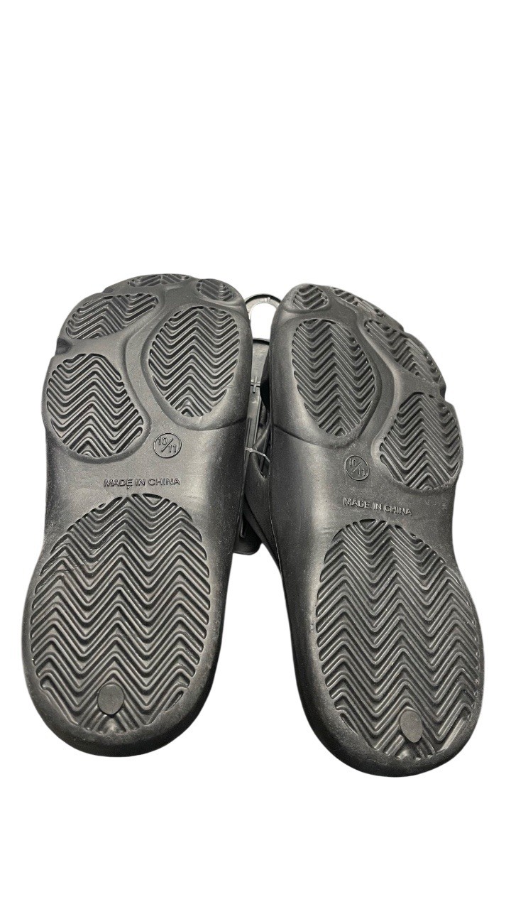 Men Casual Black Slip On Slide Open Toe Sandals Summer Synthetic
