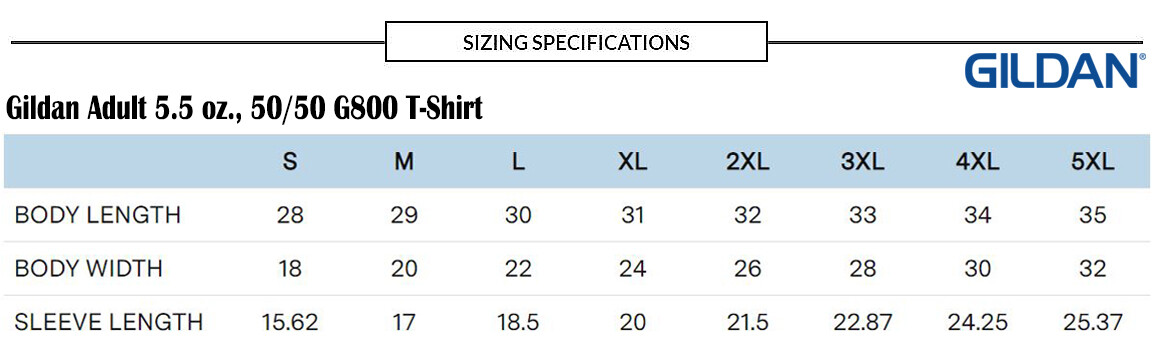 Gildan Mens 50/50 USA Cotton/Polyester Plain Short Sleeves T-Shirt G800 S-3XL