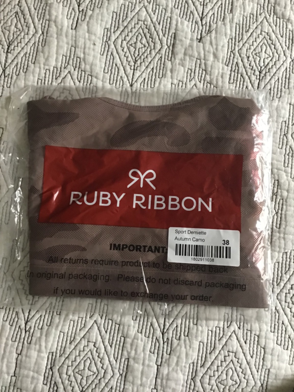 RUBY RIBBON SPORT DEMIETTE #1802 NEW!