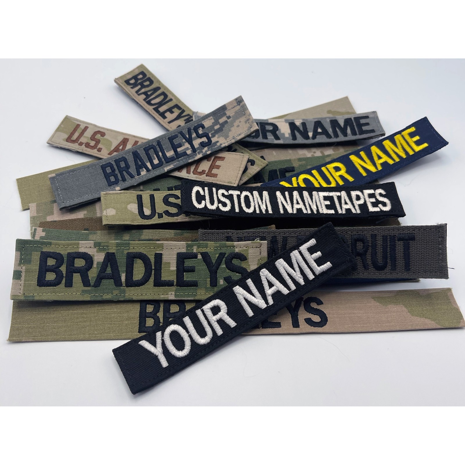 Name Tapes, Military Nametapes, Custom Name Patches, Embroidered Name Tags