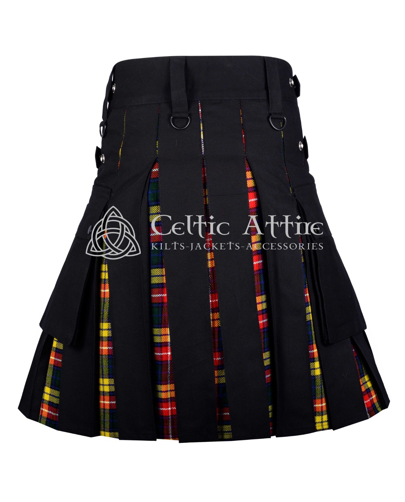 Clan Buchanan Tartan Kilt – 8 Yard, Utility, Hybrid Kilts by Celtic Attire