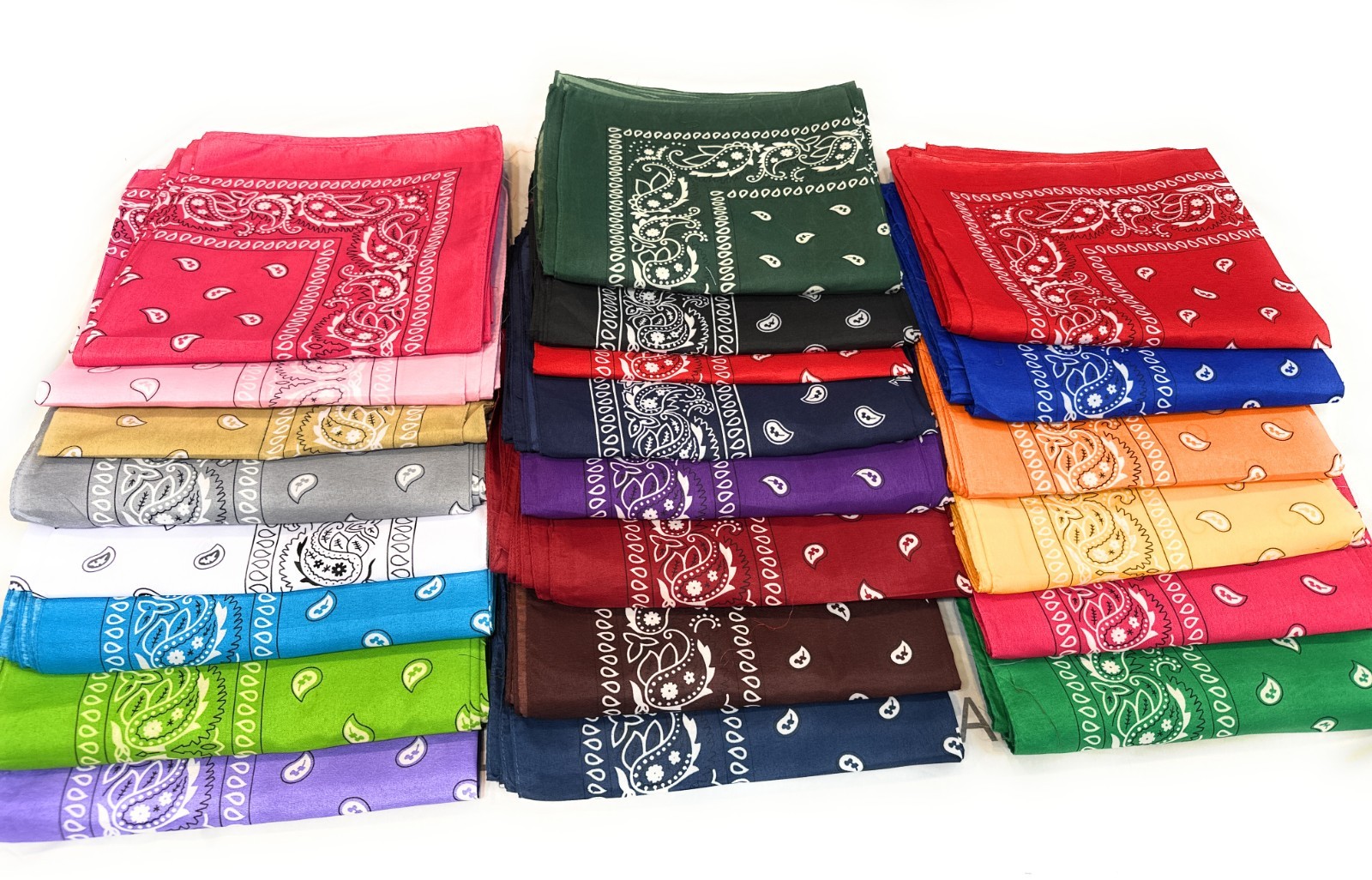 10 Pack Bandanas Paisley Print Cowboy Bandana Handkerchiefs
