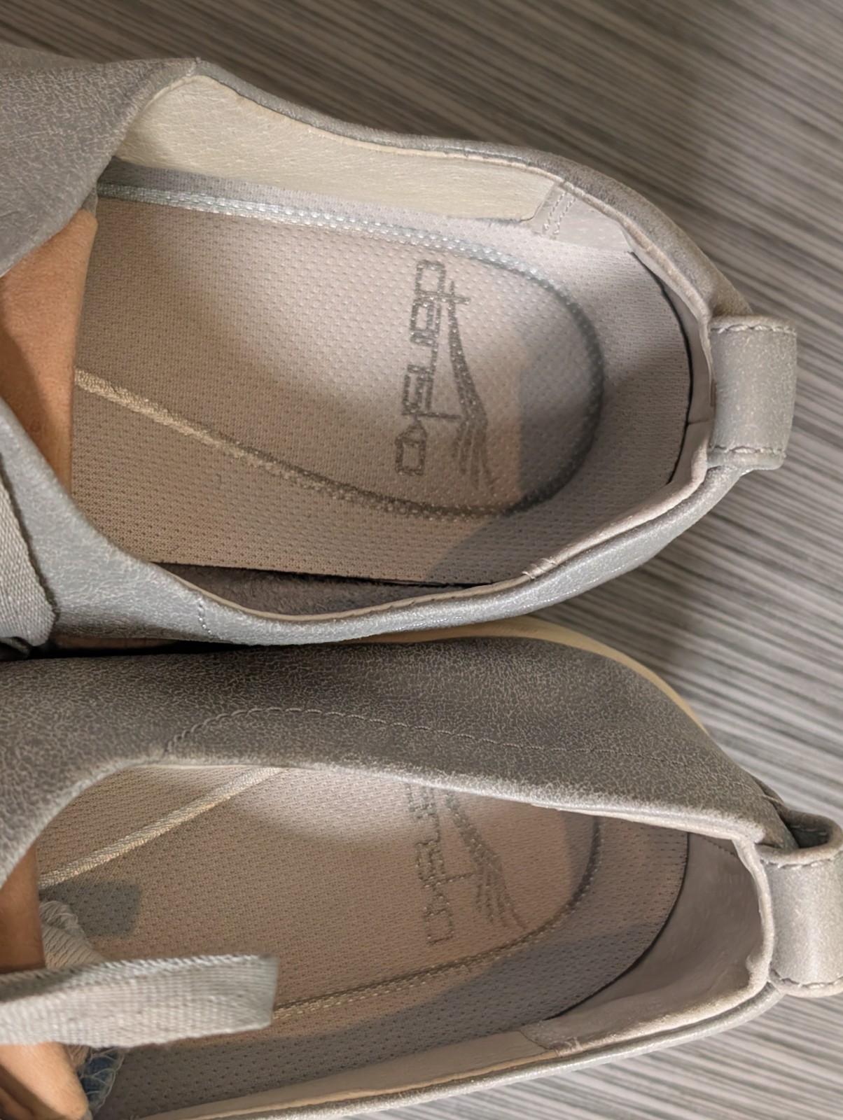 Dansko Gray Leather Lace-Up Renae Sneakers Casual Shoes EU 38 US Women’s 7.5/8
