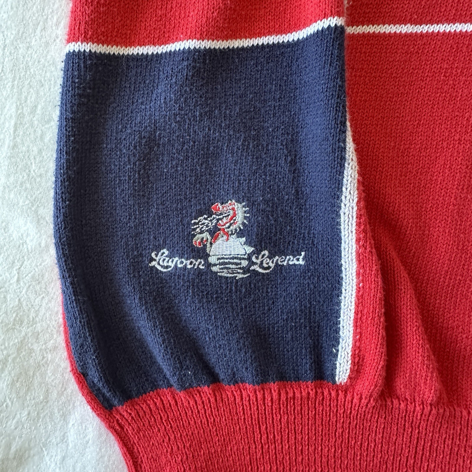 Vintage Titleist Golf Sweater Men’s L Made In Scotland 100% Cotton Red 80s 90s