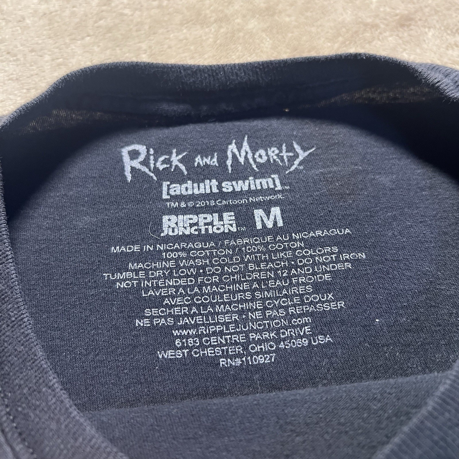 Rick and Morty T Shirt Mens M Pick Rick Adult Swim TV Show Graphic Cartoon Funny