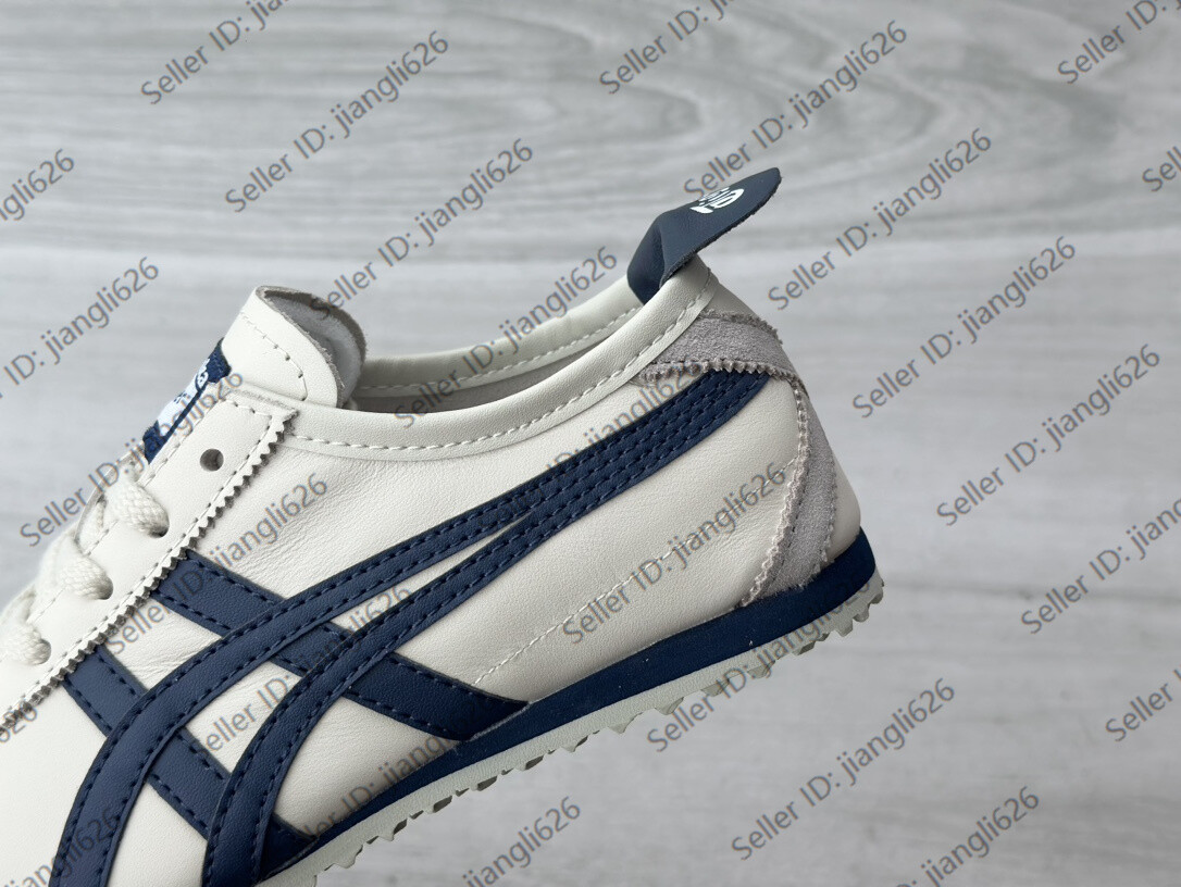 2026 Onitsuka Tiger Mexico 66 Classic Unisex Shoes Birch/Navy Blue Retro Sneaker