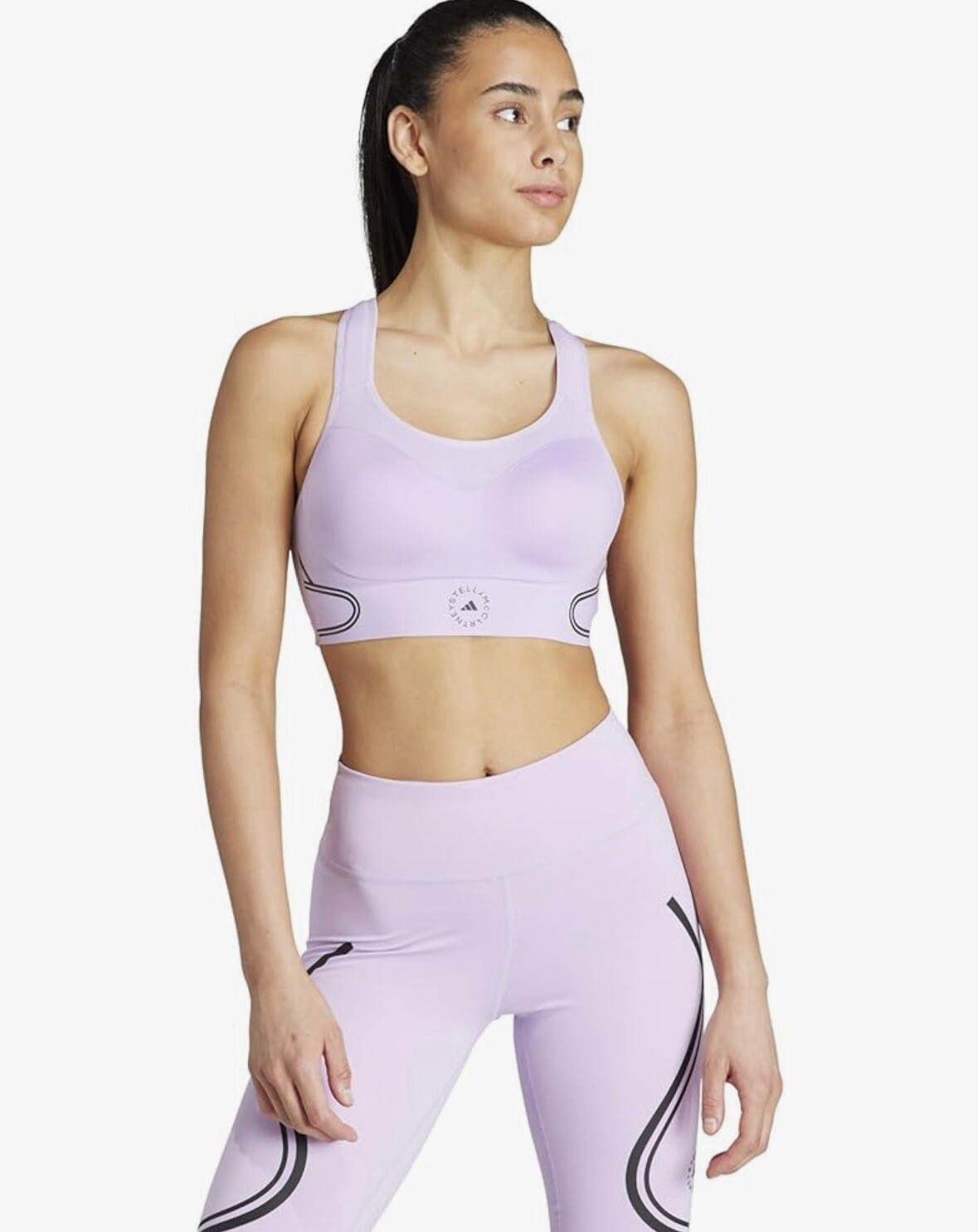 Adidas by Stella McCartney Truepace High Support Sports Bra Purple Glow XL-A/C