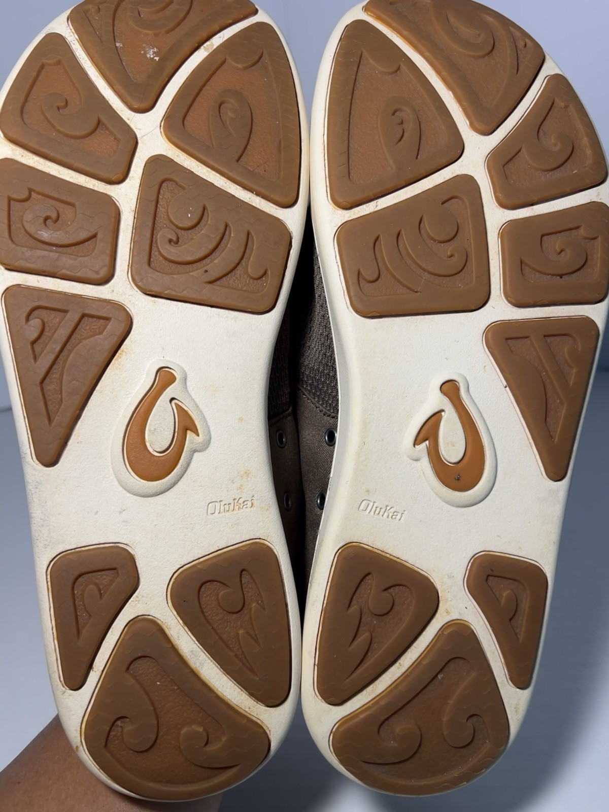 Olukai Mens Nohea Moku Brown 10283-RK13 Slip On Sneakers Shoes Casual Size M11