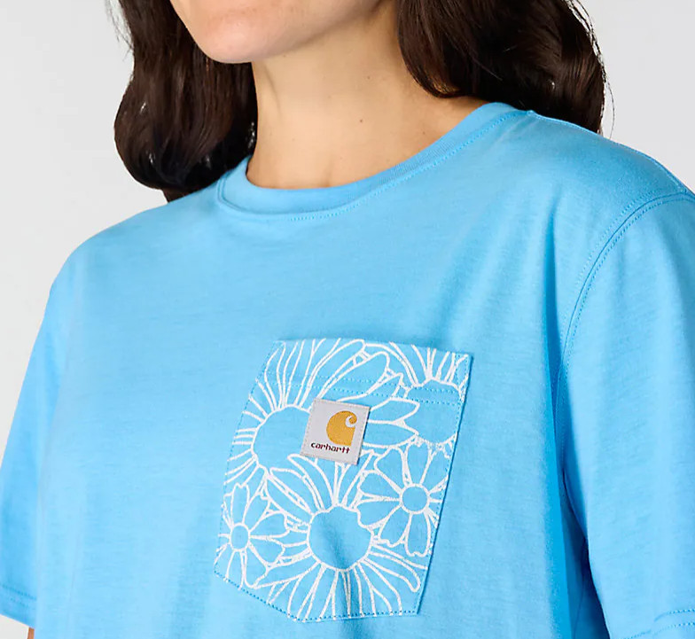 BEST SELLER Carhartt TENCEL Fiber Floral T Shirt Loose Lightweight NO IMPORT FEE