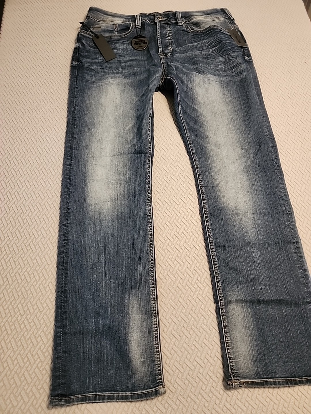 NWT $99 Buffalo David Bitton Jeans Evan-X slim strech vintage blue classic