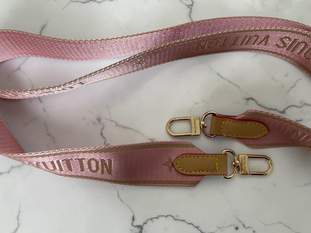 Louis Vuitton Adjustable Pink Shoulder Strap Crossbody Replacement Strap W/Box