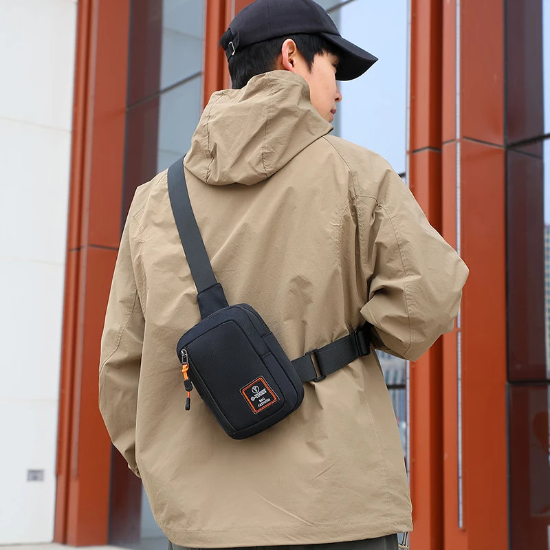 New Men Chest Bag Casual Shoulder Bag Oxford Side Sling Bag Male Sports Outdoor