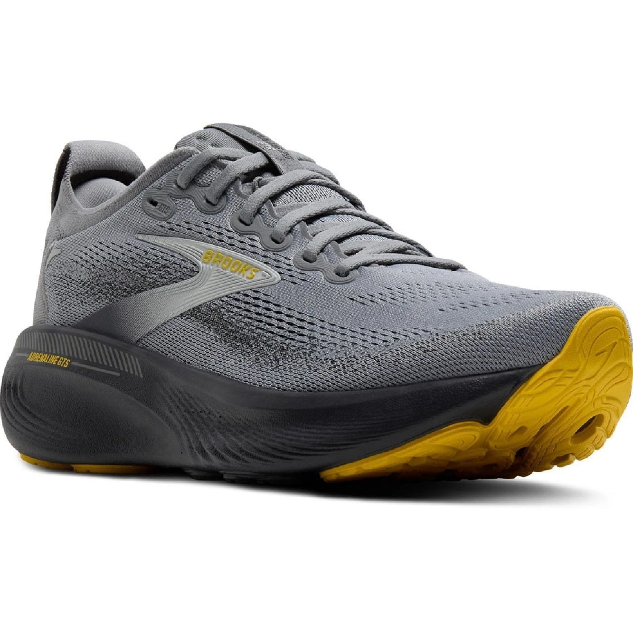 Brooks Men’s Adrenaline GTS 25 Road-Running Shoes Primer Grey/Ebony/Jasmin