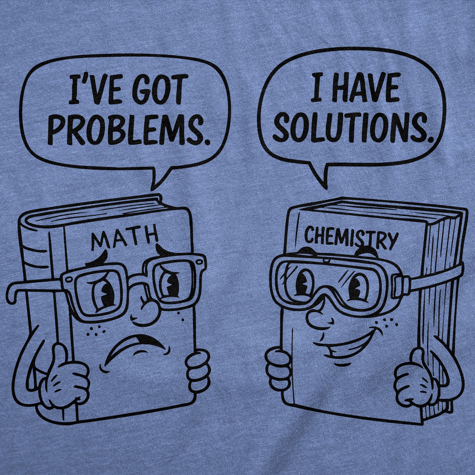 Mens Funny T Shirts Problems and Solutions Sarcastic Math and Science Graphic