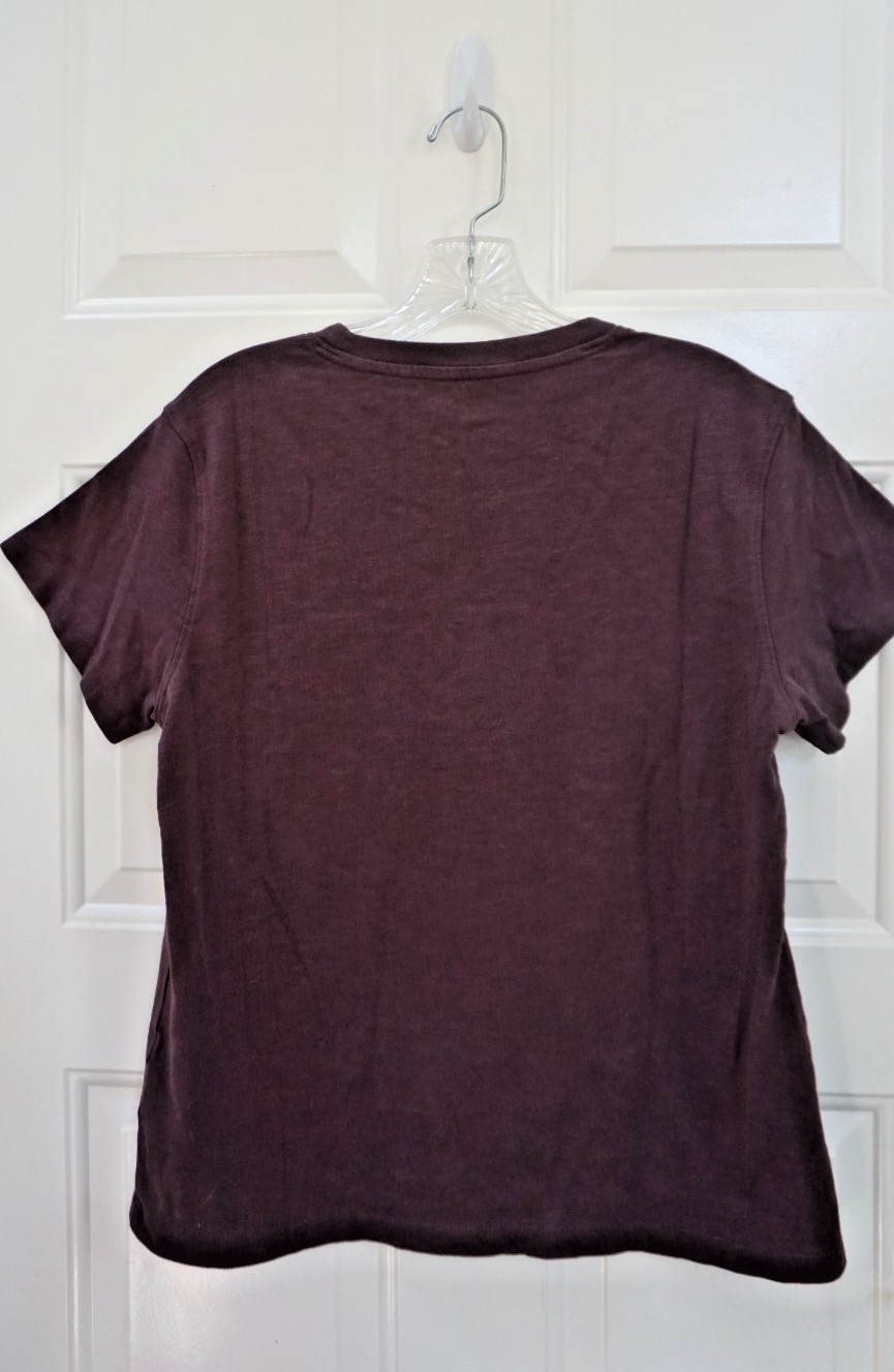 Quince Women’s Minimalist 100% Organic Cotton Tee L Cocoa Brown Quiet Luxury