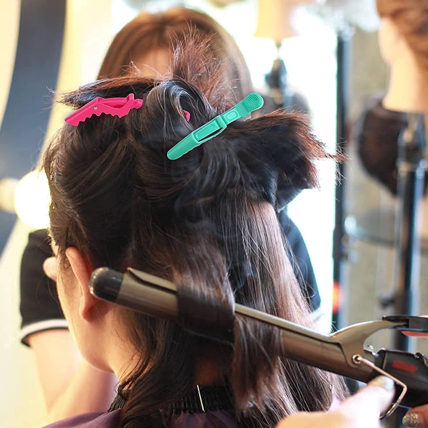 5 PCS Plastic Alligator Hair Clips Non-Slip Hairpins Salon Styling Tool – NEW