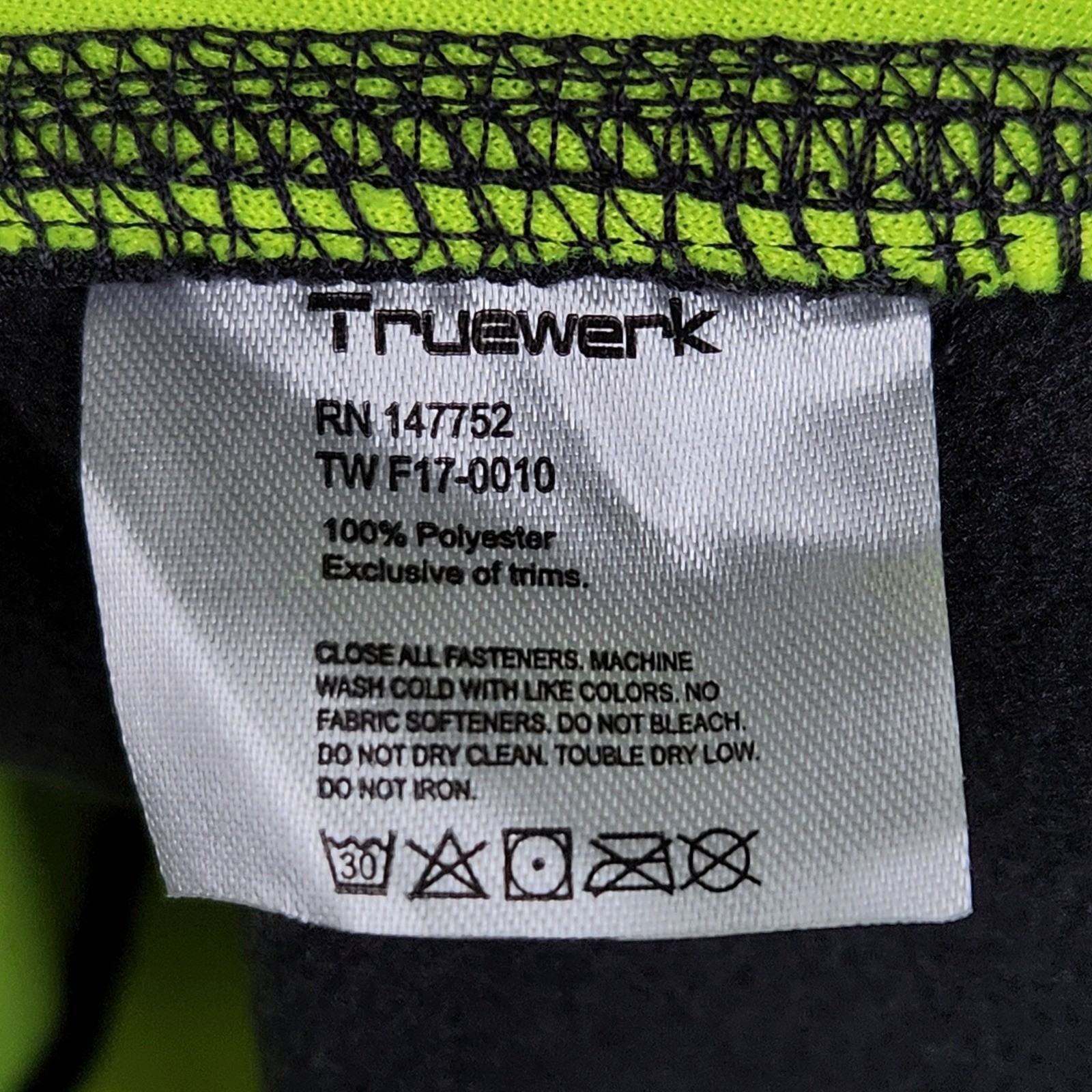 Truewerk T2 Fleece Werkhoody Mens 3XL Hi-Vis Yellow Gray Reflective Full Zip NEW