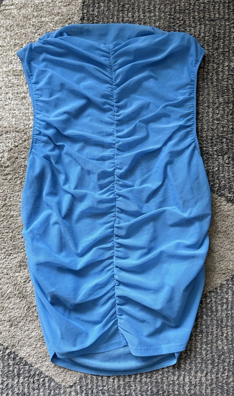 Women’s Calia Ruched Mock Tank Tranquil Blue Lightweight Sz Medium NWT