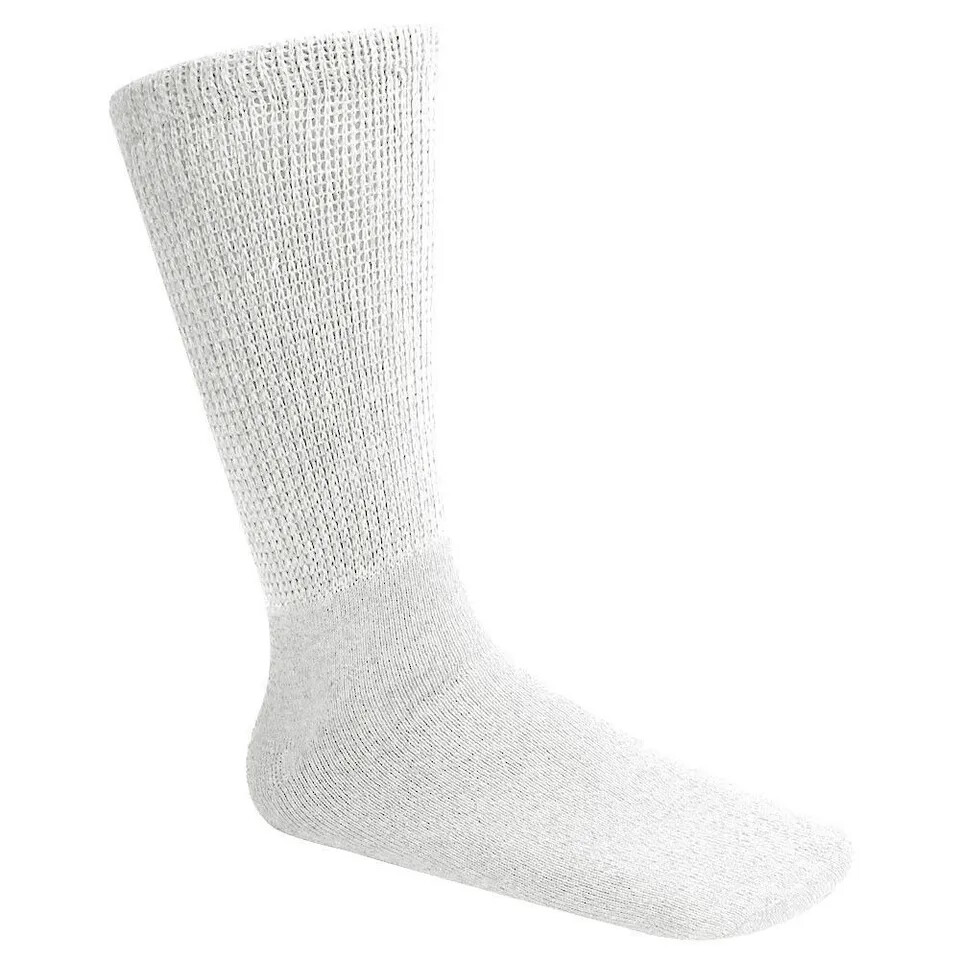 12 Pairs Mens Diabetic Crew Socks Health Circulatory Cotton Size9-11,10-13,13-15