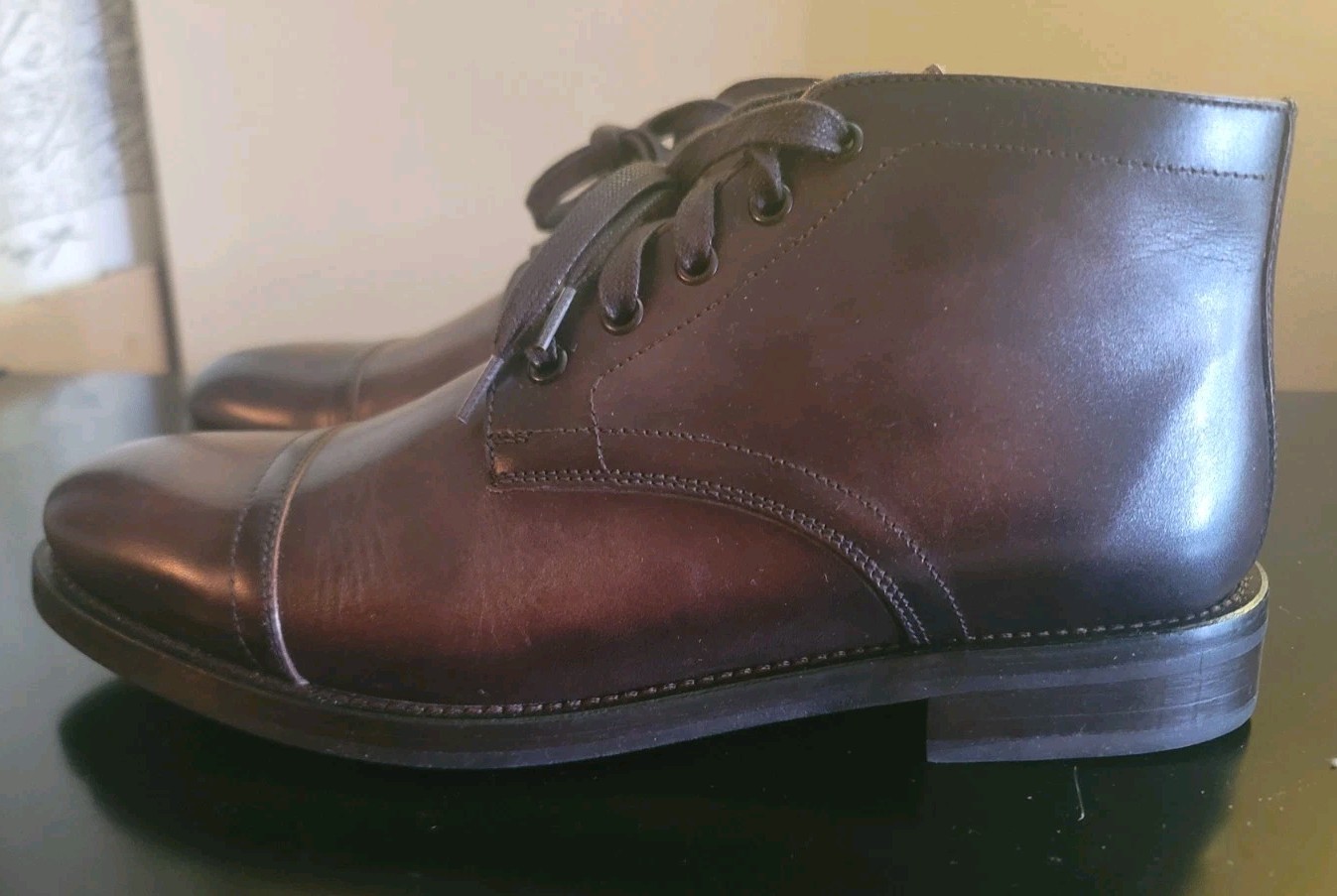 Thursday Boot CADET Men’s Size 8.5 Rich Mahogany Brown Leather Cap Toe Boot NEW