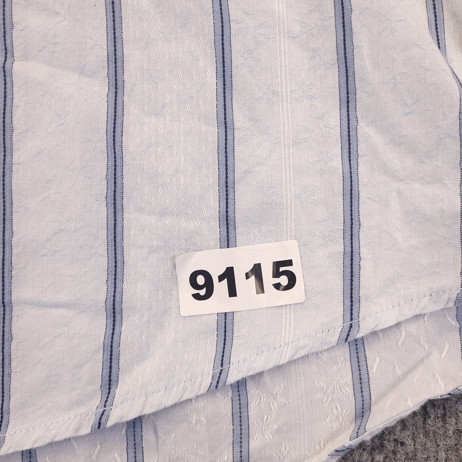 7D 7 Diamonds Shirt Mens XL Cotton White Striped Spread Collar