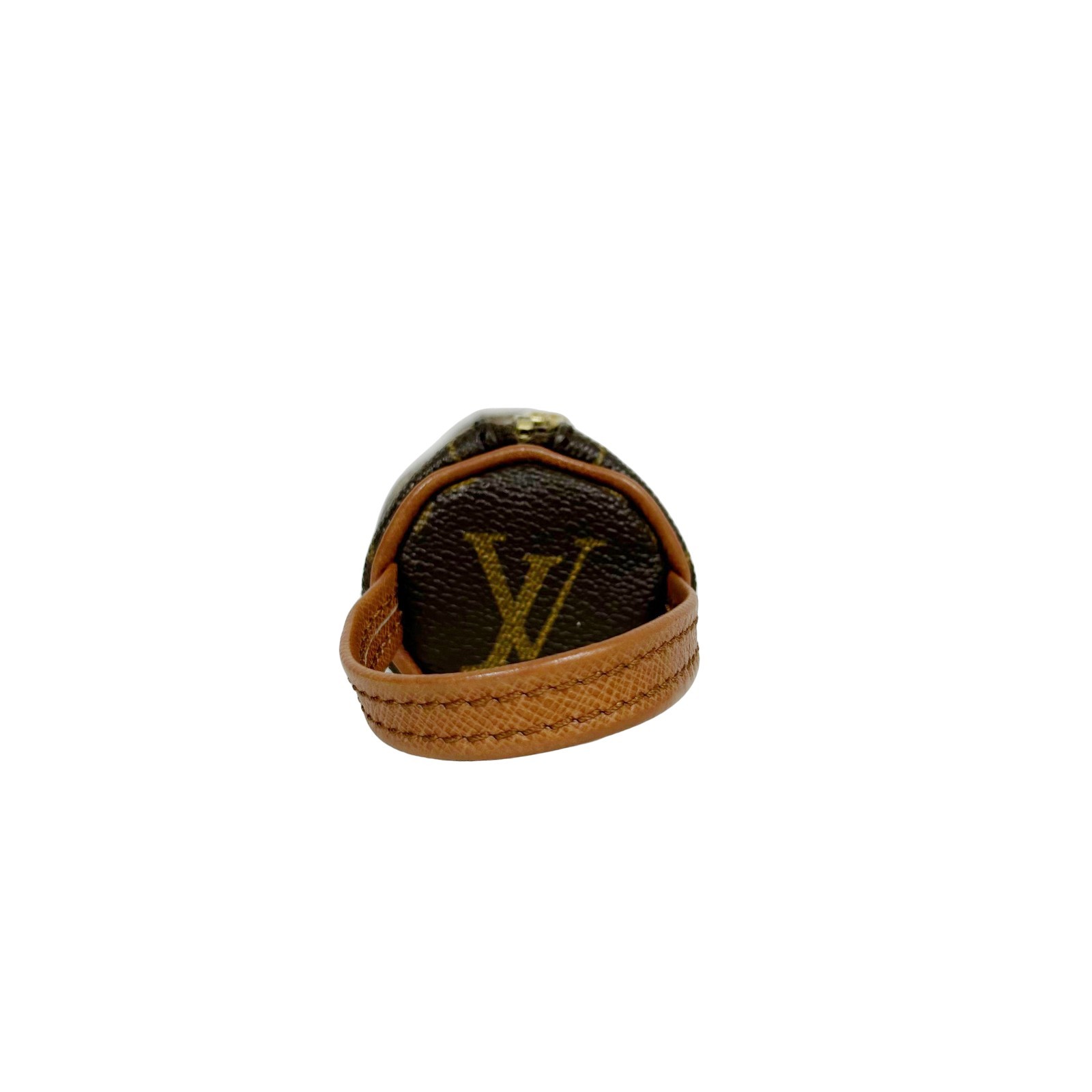 LOUIS VUITTON Monogram Canvas Golf Ball Pouch M58249 Authentic