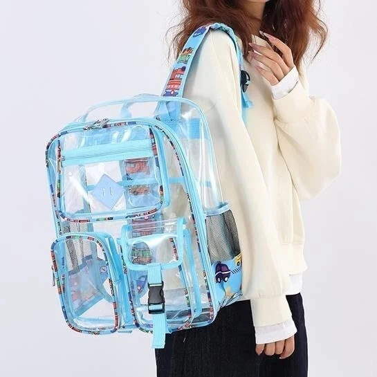 Clear Backpack Heavy Duty Transparent Backpacks Stadium Approved Women Men Kids