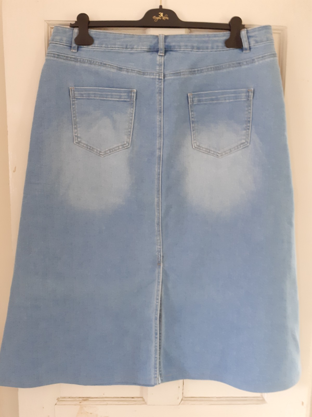 Roman Denim Midi Skirt. Size 18
