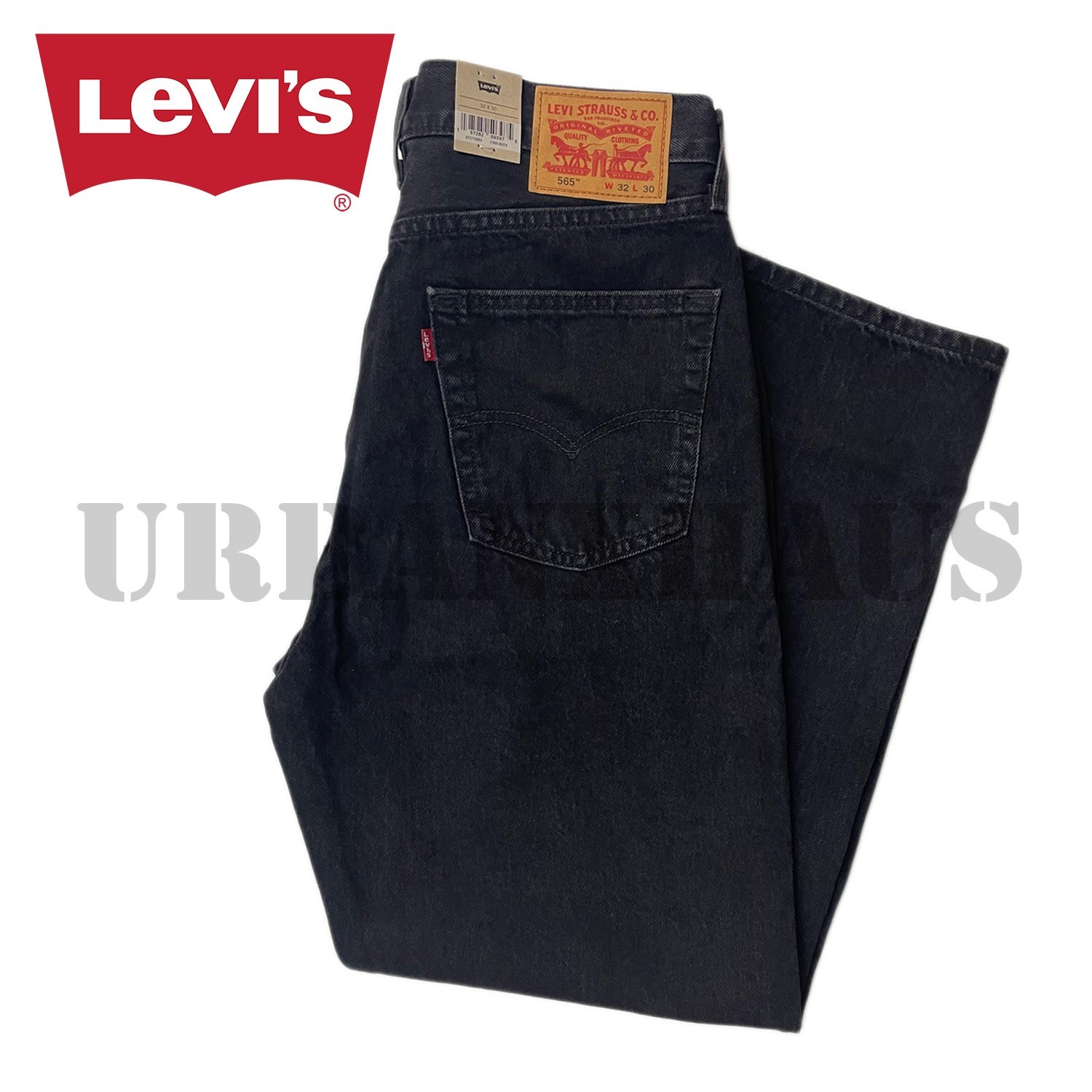 Levi’s 565 Loose Fit Men’s Straight Leg Zipper Fly Denim Jeans (30 to 46)