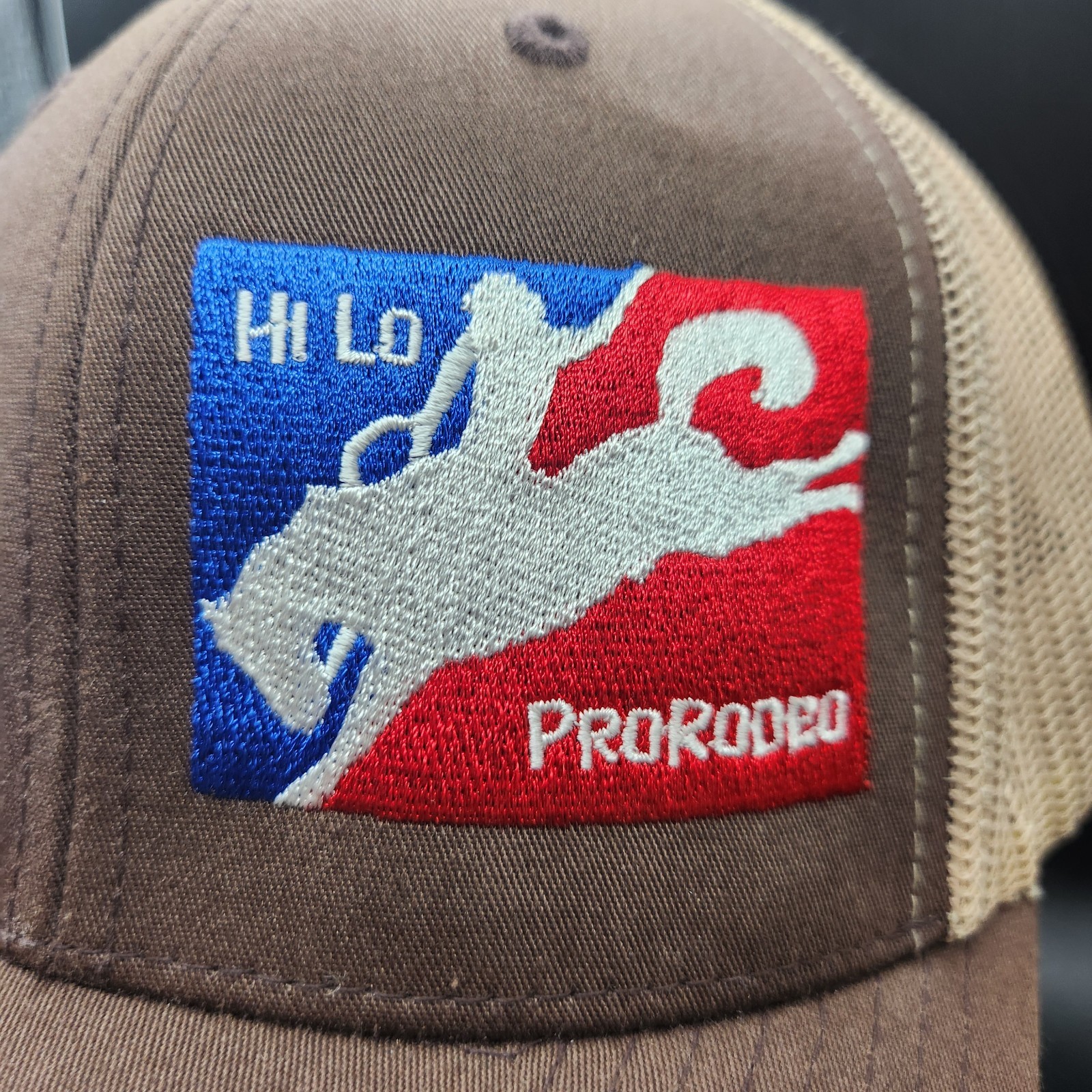 Hi Lo Pro Rodeo Snapback Mesh Back Trucker Hat Brown One Size The Classics Tag