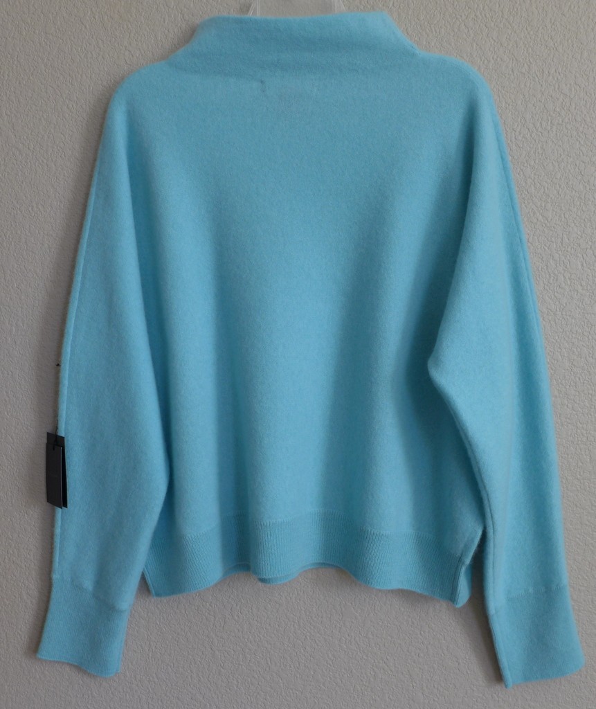 TAHARI Funnel Neck 100% 2-PLY Cashmere Sweater SOFT LUXE 5 Colors