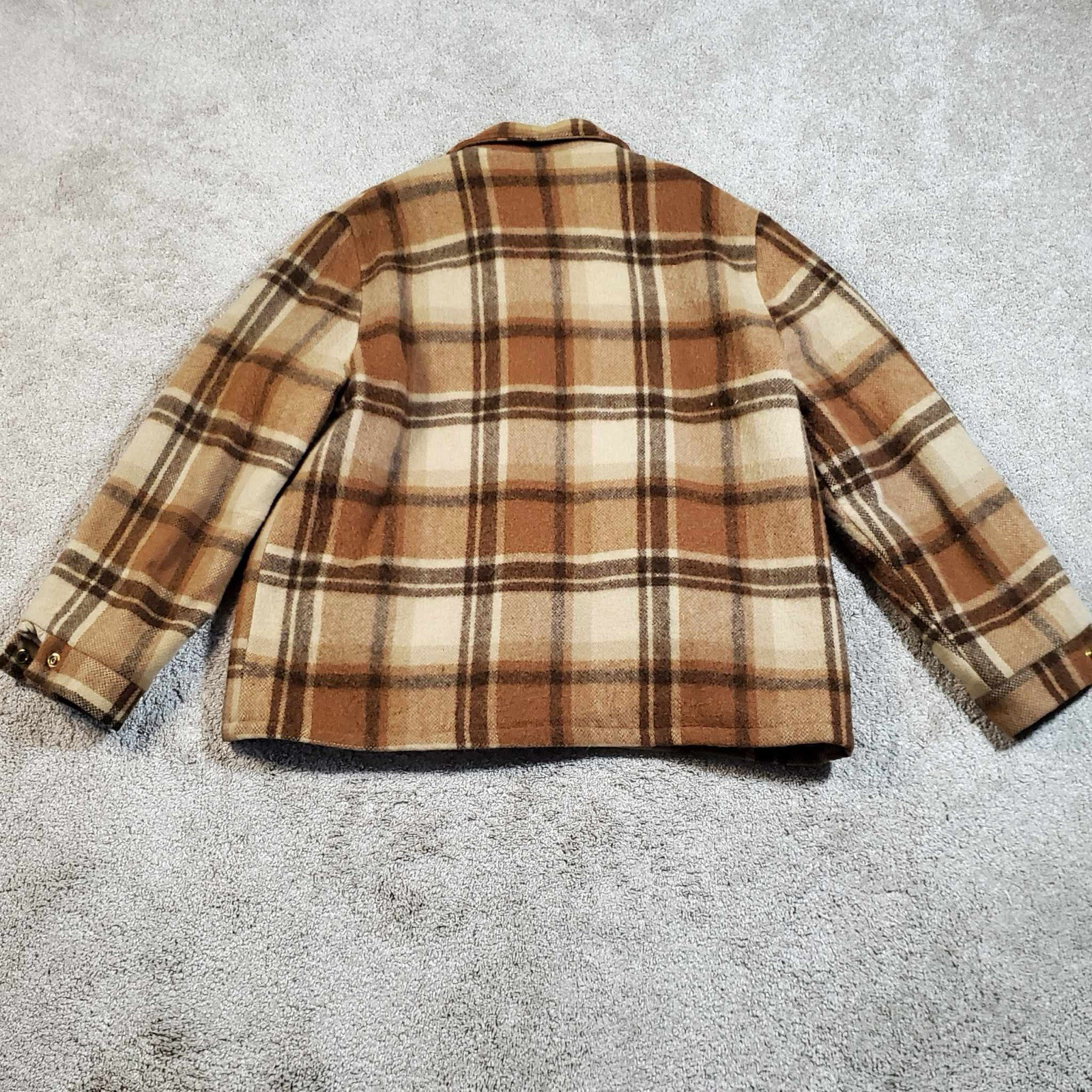 Vintage 70’s 80’s Montgomery Ward Quality Sportswear Jacket Lined Plaid XL RARE