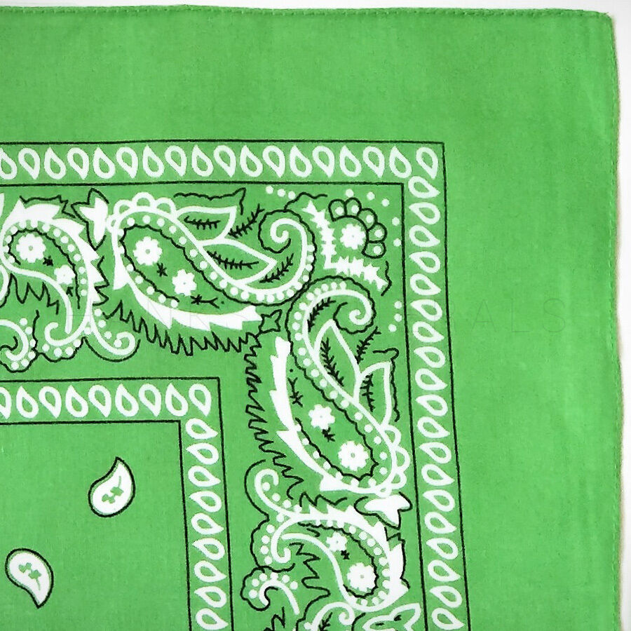 3-Pack Bandana 100% Cotton Paisley Print Double-Sided Scarf Head Neck Face Mask