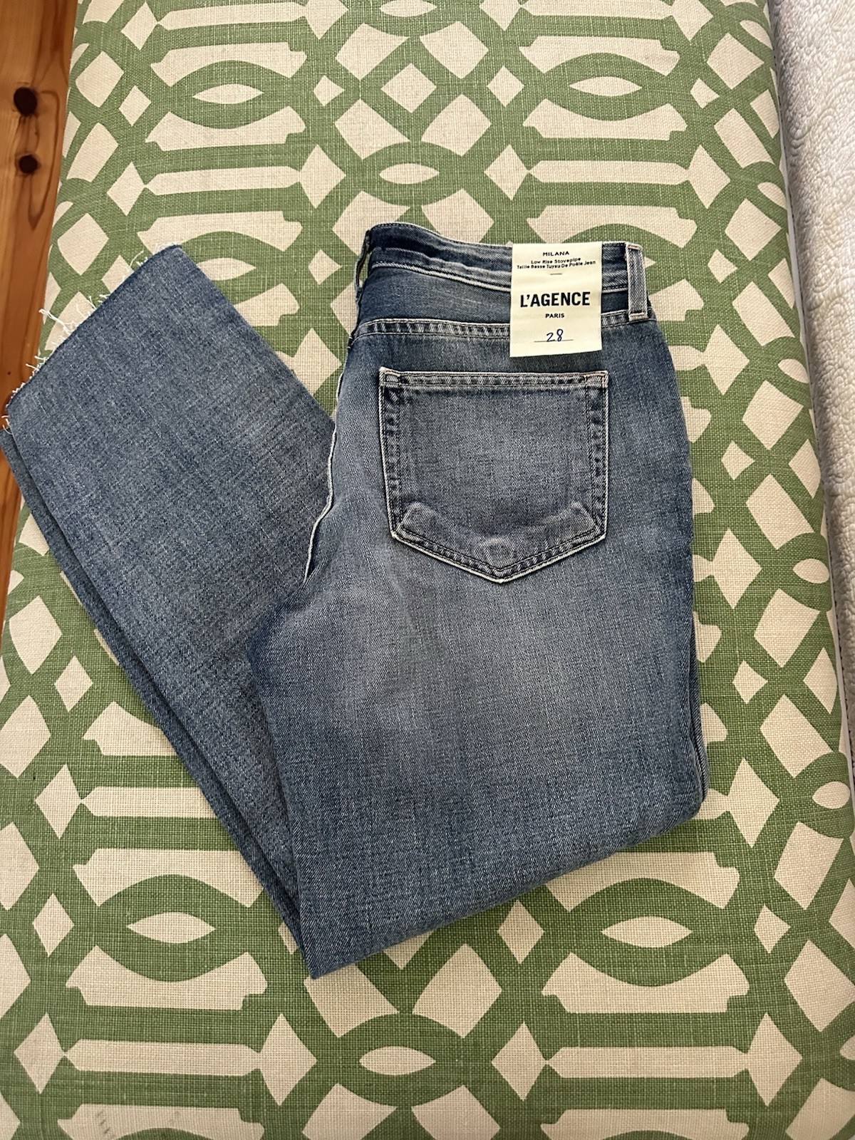 L’agence Milana Low Rise Stovepipe Jeans Size 28