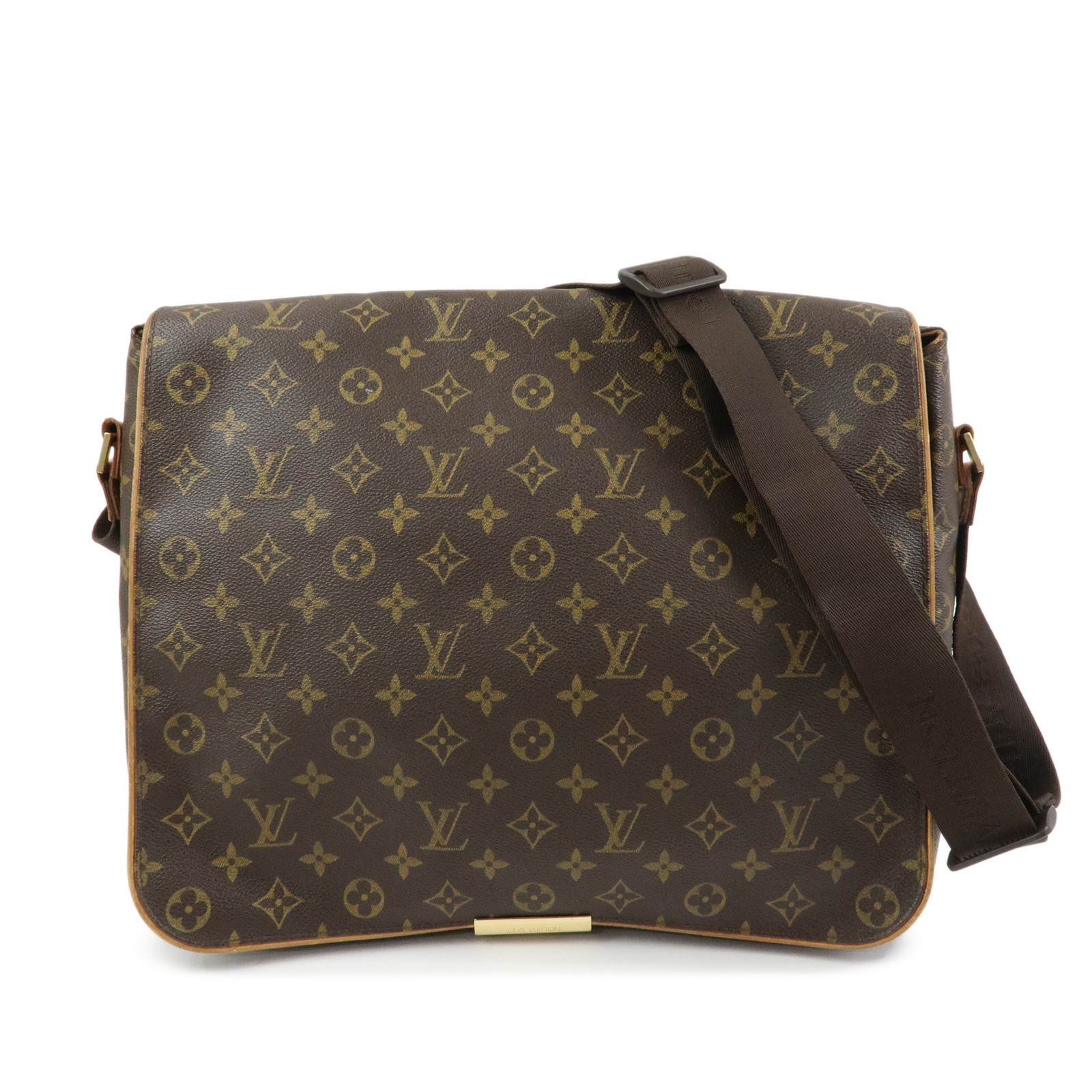 Louis Vuitton Monogram Abbesses Messenger Bag Brown M45257 Authentic Used F/S