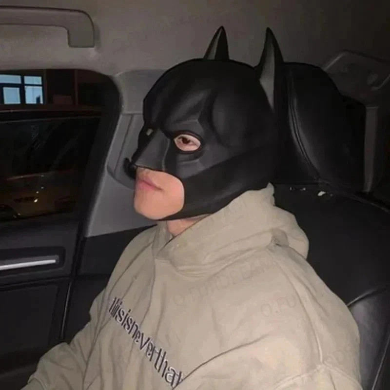 2026 NEW Batman Full Mask With Cowl Adult The Dark Knight Rises Cosplay Props