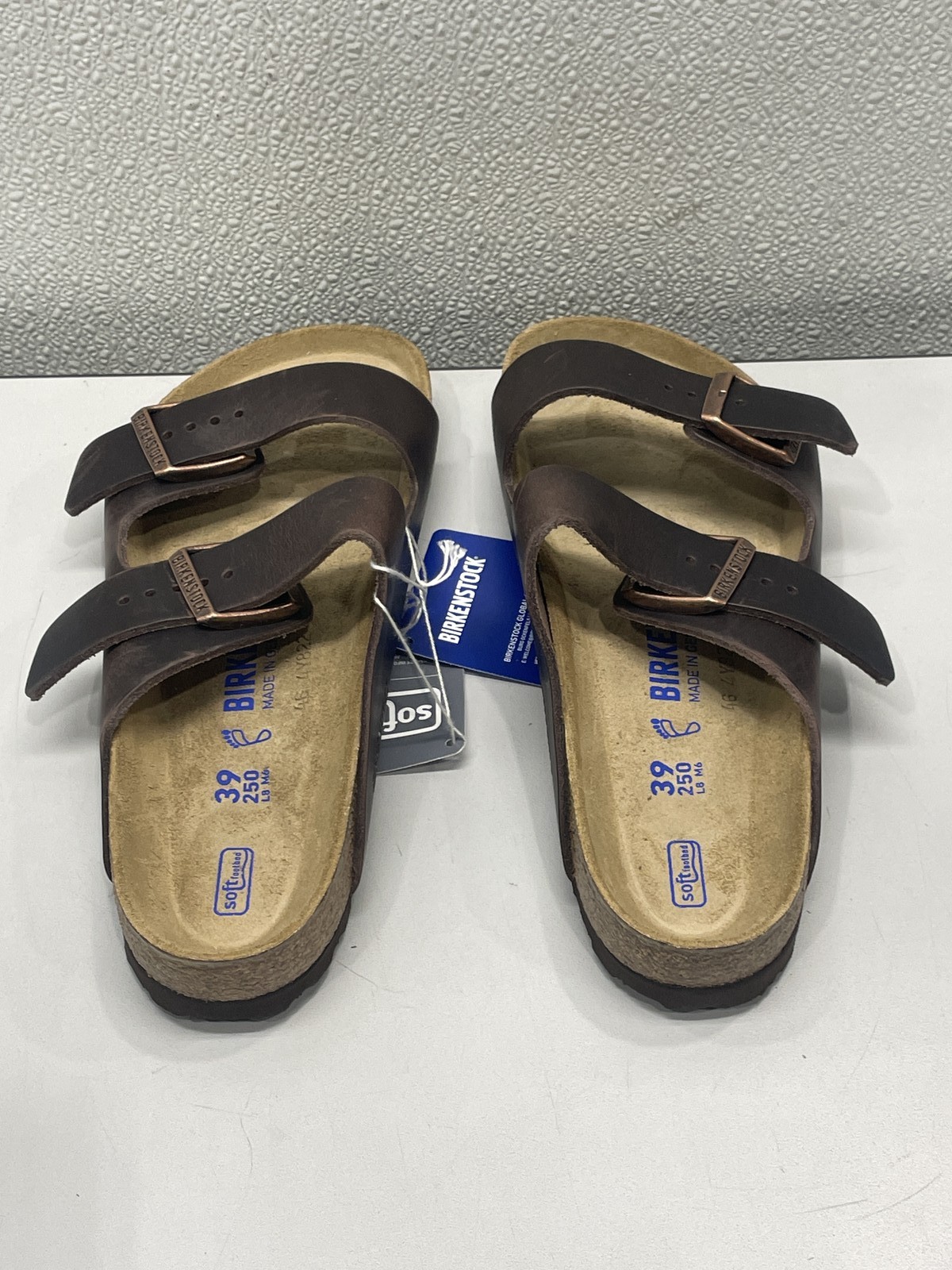 Birkenstock Unisex W8/M6 Arizona Habana Soft Footbed Slip-On Sandals 0452761