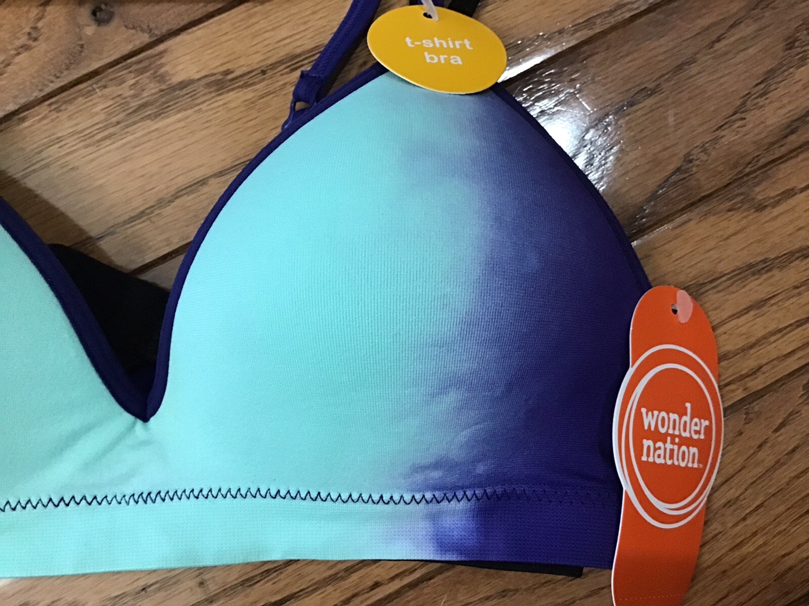 NWT Wonder Nation PL140 2 Pack No Wire Size 34 T-shirt Bras, Convertible (A6)