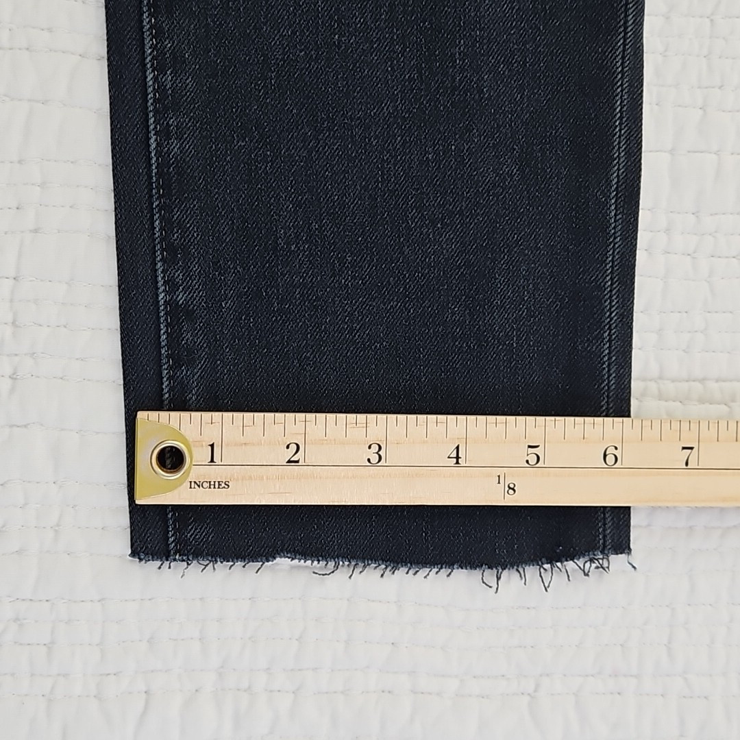 Banana Republic Premium Jeans Women’s 27L (28×30) Raw Hem Dark Wash Leggings EUC