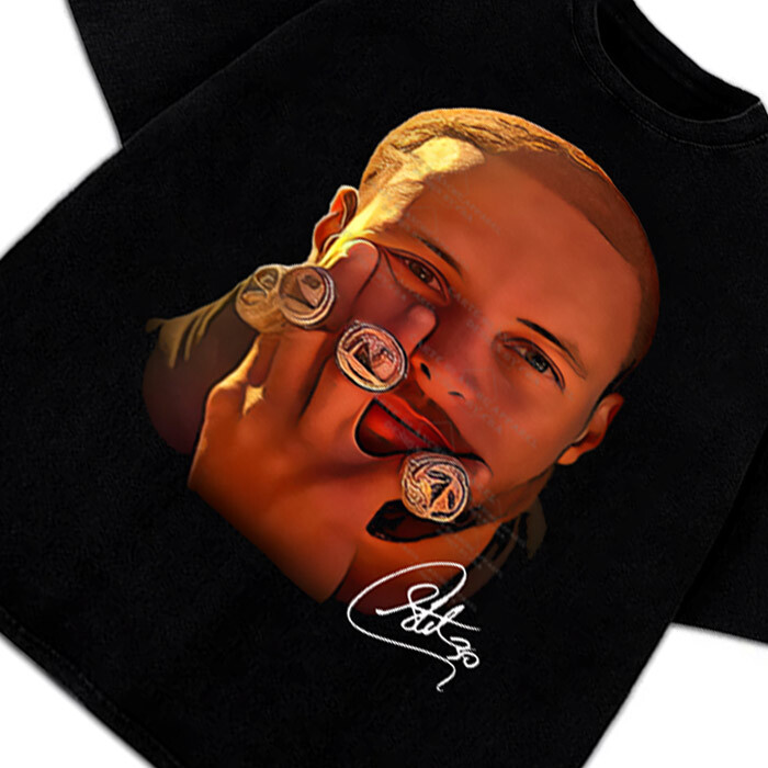 Stephen Curry 4 Rings Muse Steph Curry GSW Custom Design Graphic T-Shirt