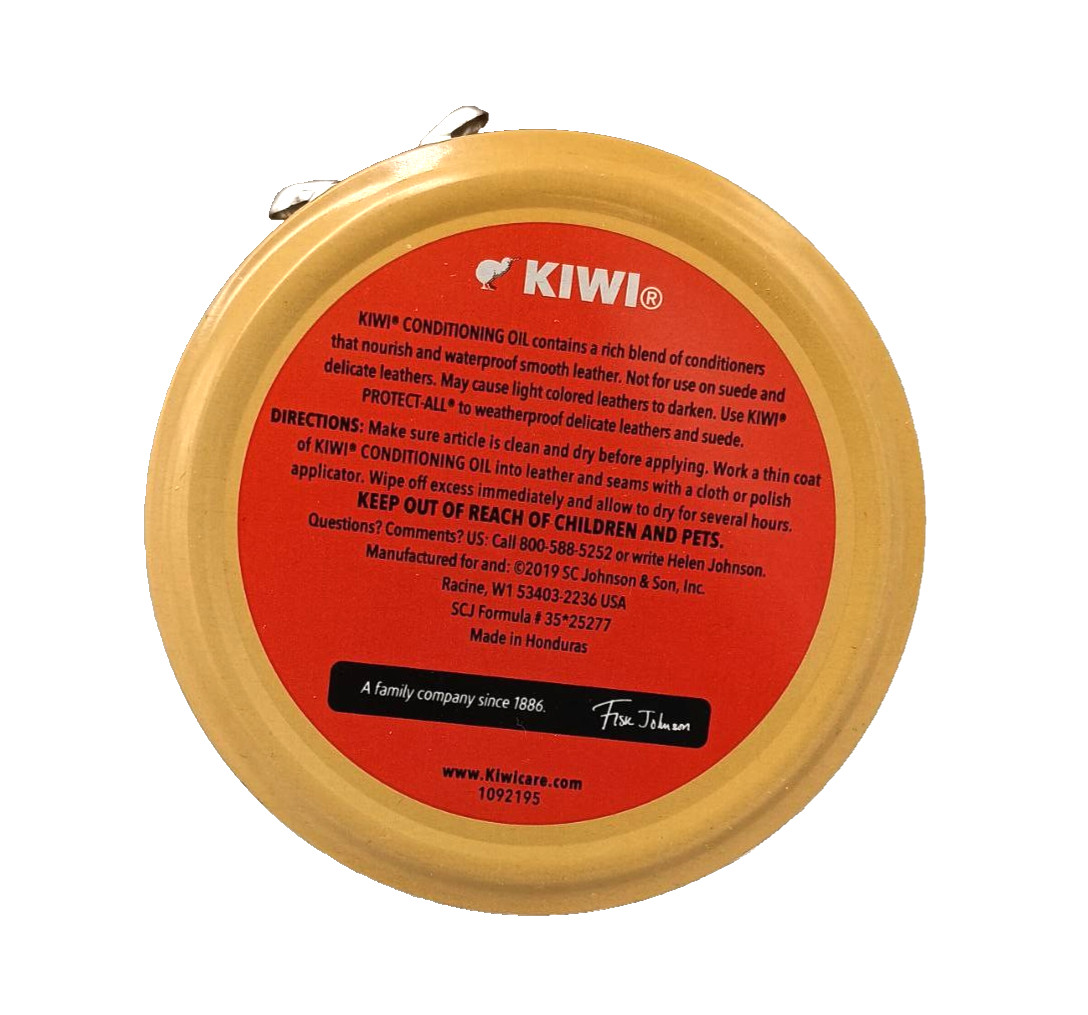 Kiwi Shoe Conditioning & Waterproof Oil 2.625 Oz Leather Care Shoes Boots Purse