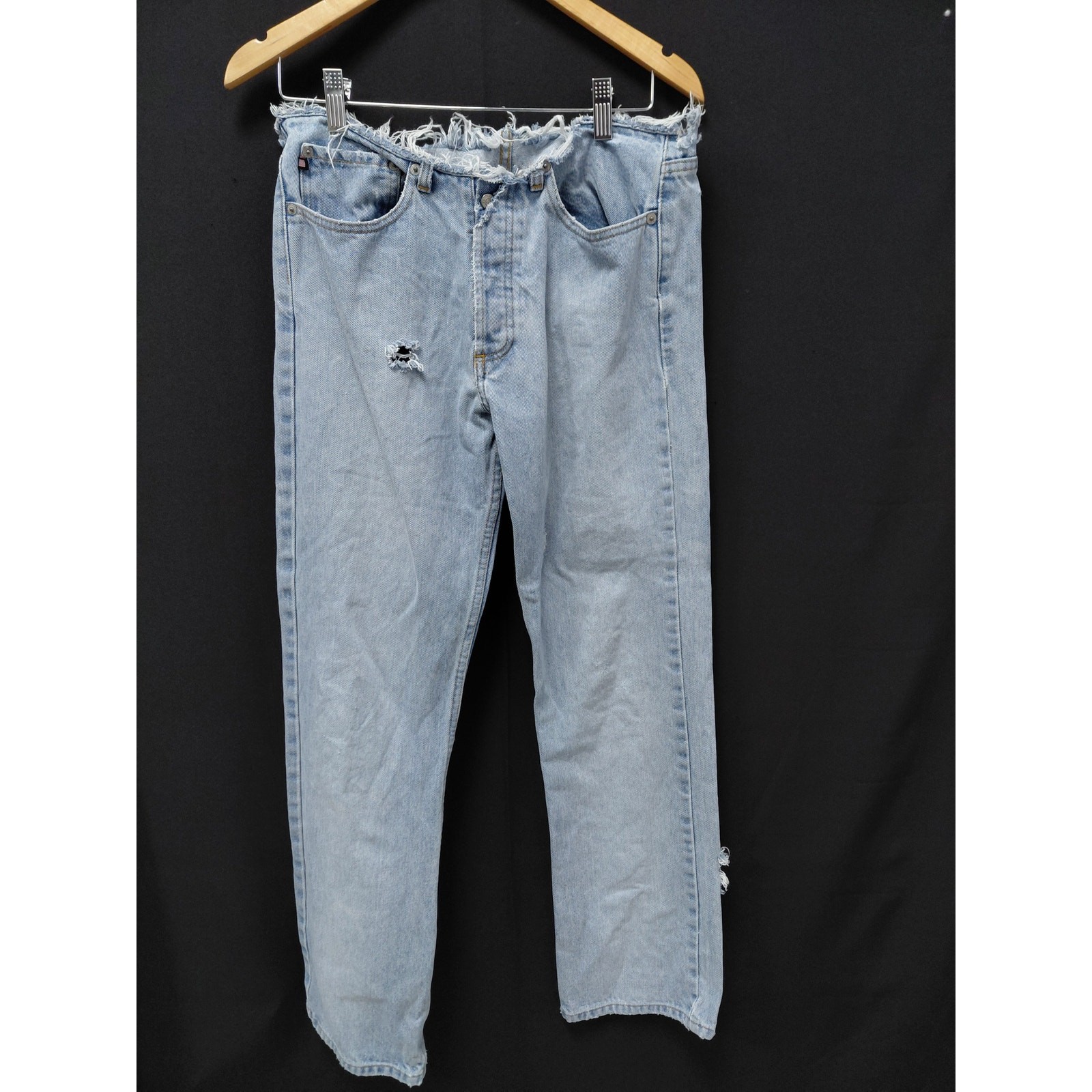 Polo Ralph Lauren Distressed Denim Jeans Light Wash Mid (10-12 in) Size 10X31