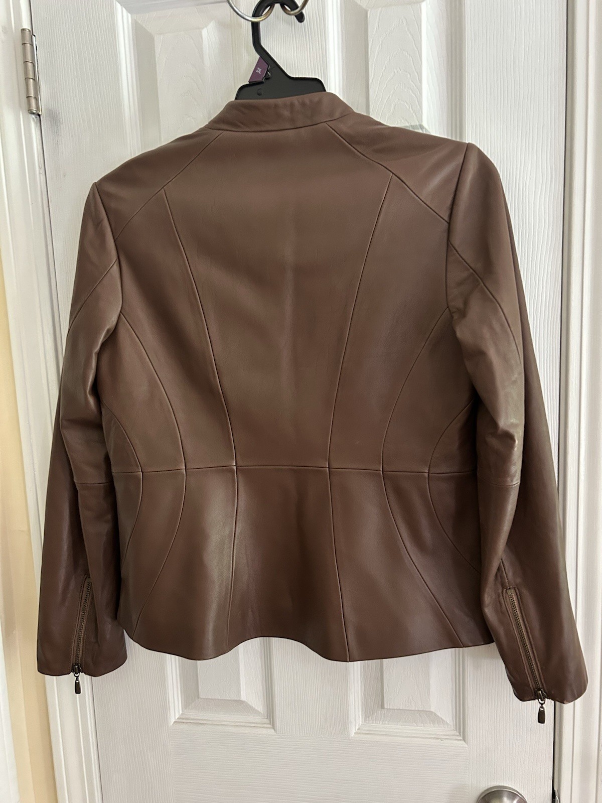 Preston & York Women’s Brown Full Zip Jacket, Regular Fit, Short Length, M