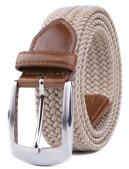 Elastic Fabric Braided Belt,Enduring Stretch Woven Belt for Unisex Men/Women/Jun