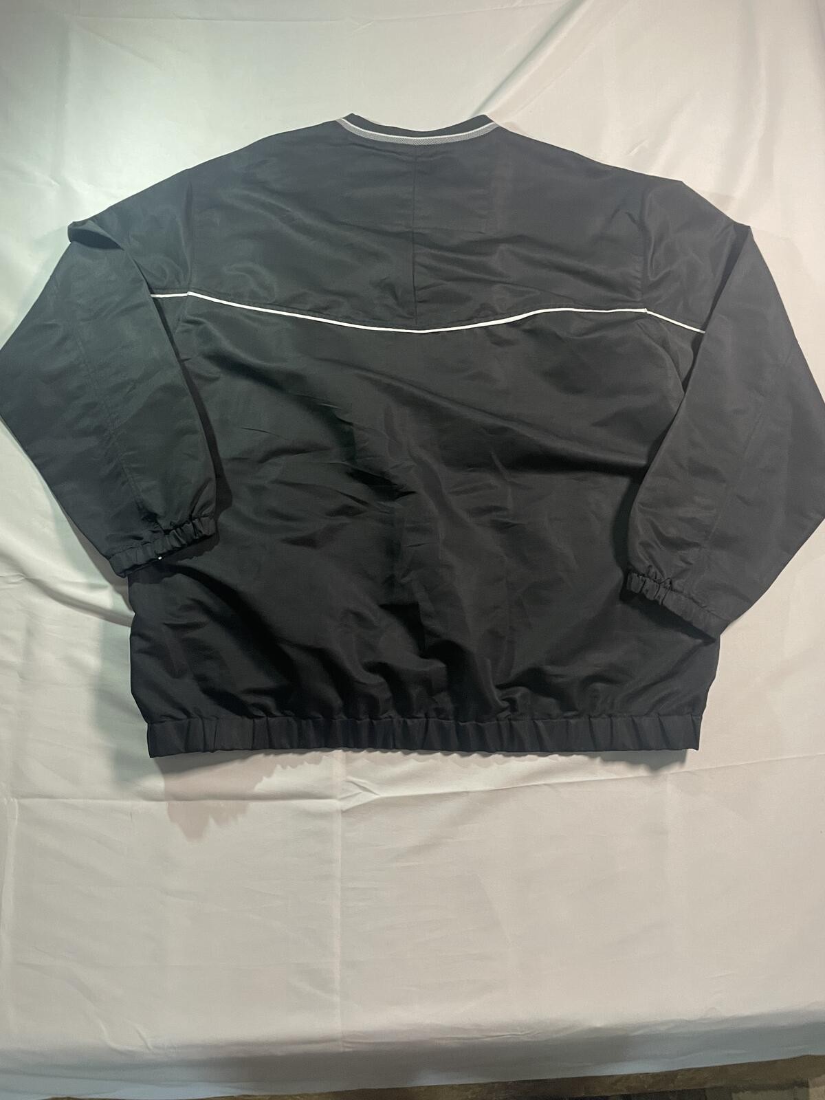 Steve & Barry’s Bubba Golf V-Neck Windshirt Pullover Jacket Black XXL