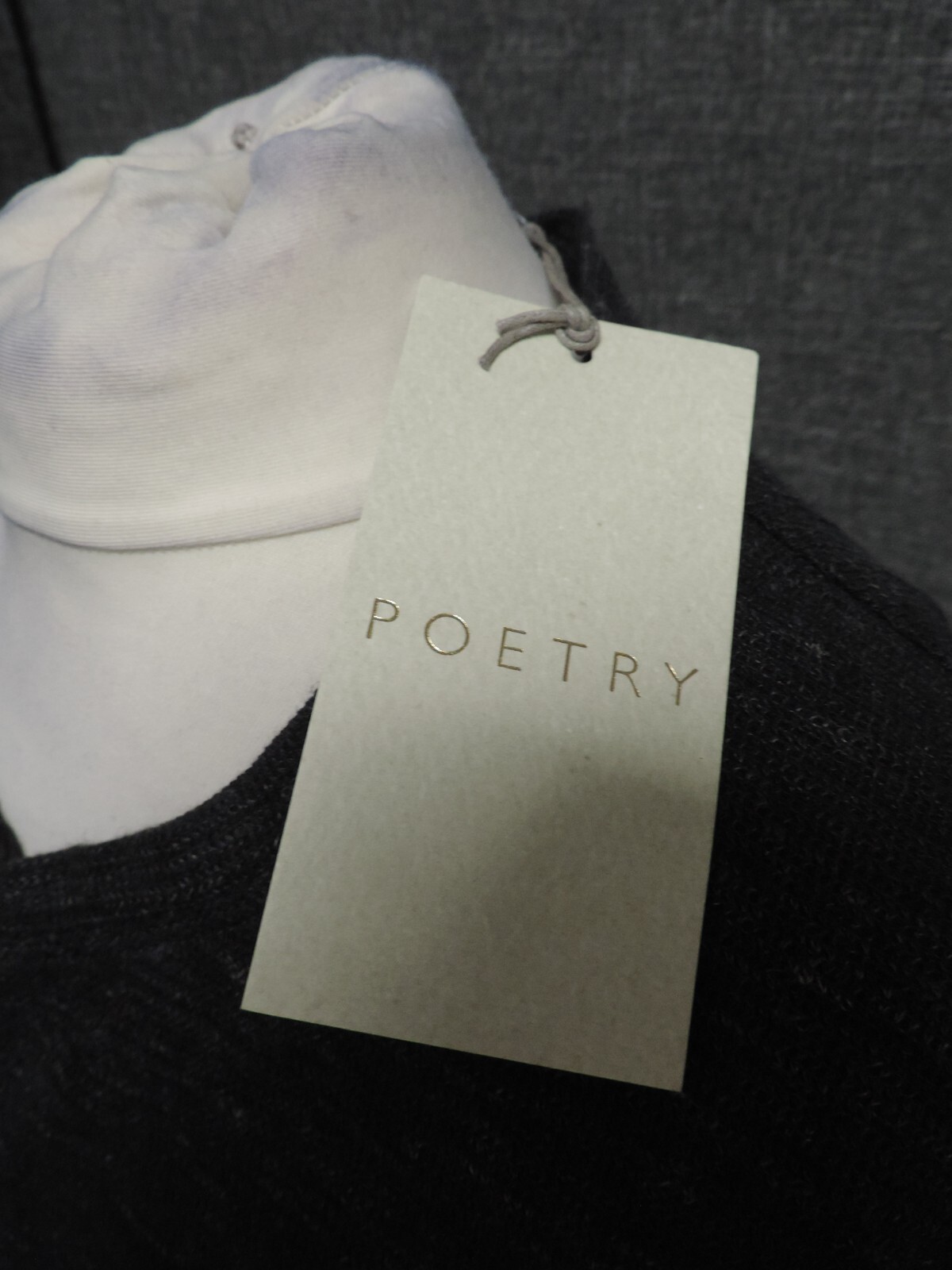 Poetry Knitted Jumper Dress Grey UK 10 LN121 MM 13