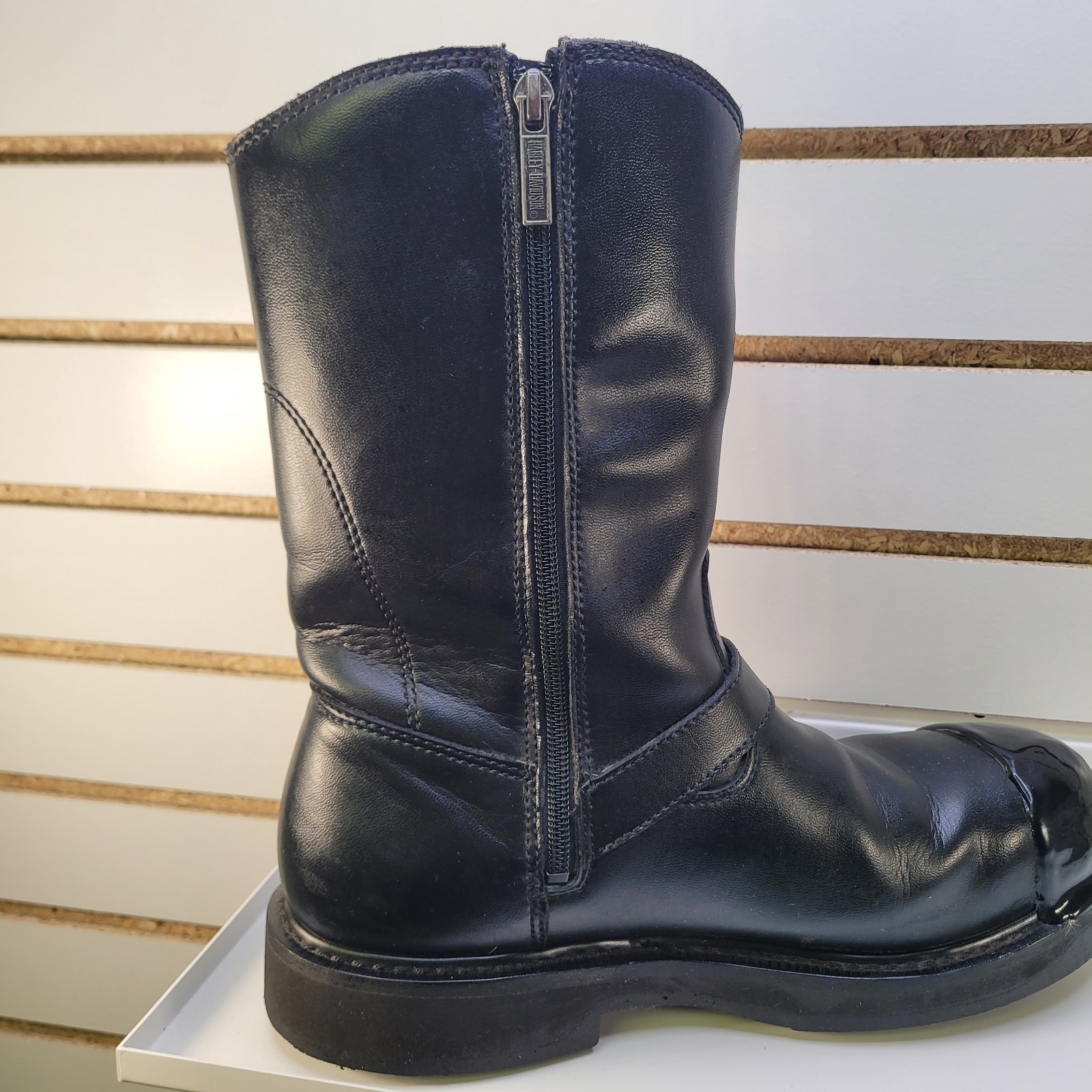 Harley Davidson Men’s Jason Black Steel Toe Boots Shoes D93120 Safety Sz 10M