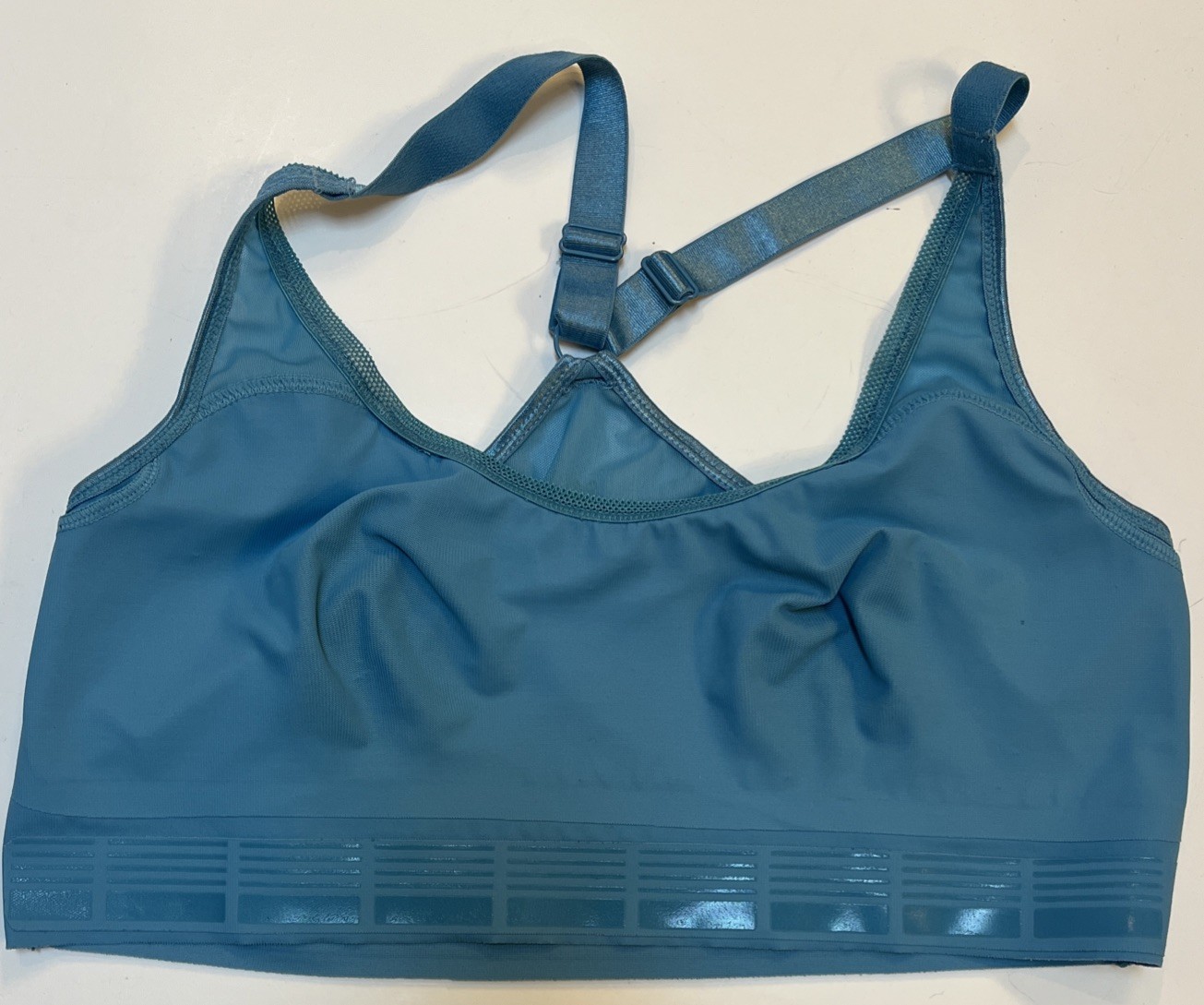 Ruby Ribbon Heritage Sheer Demiette Bra Size 36 Blue Mesh Trim Style #1787