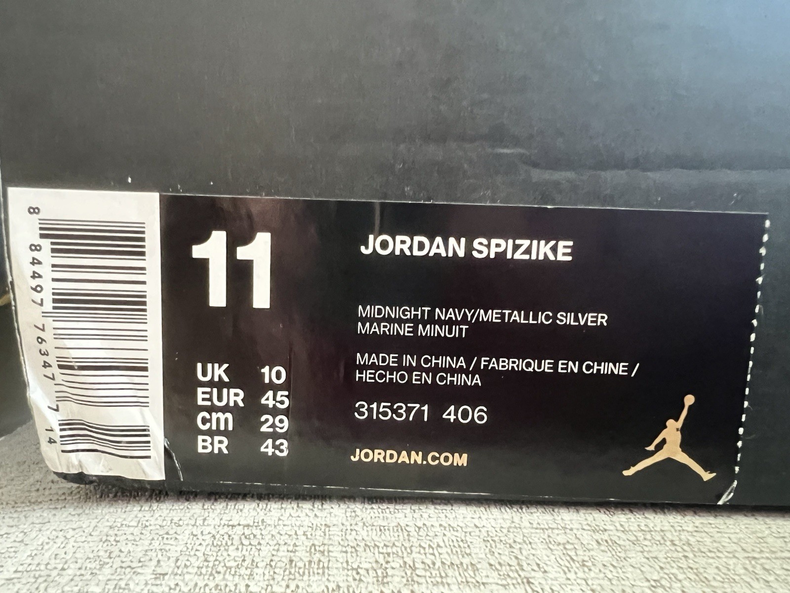 Jordan Air Jordan Spizike Midnight Navy/Metallic Silver 315371-406