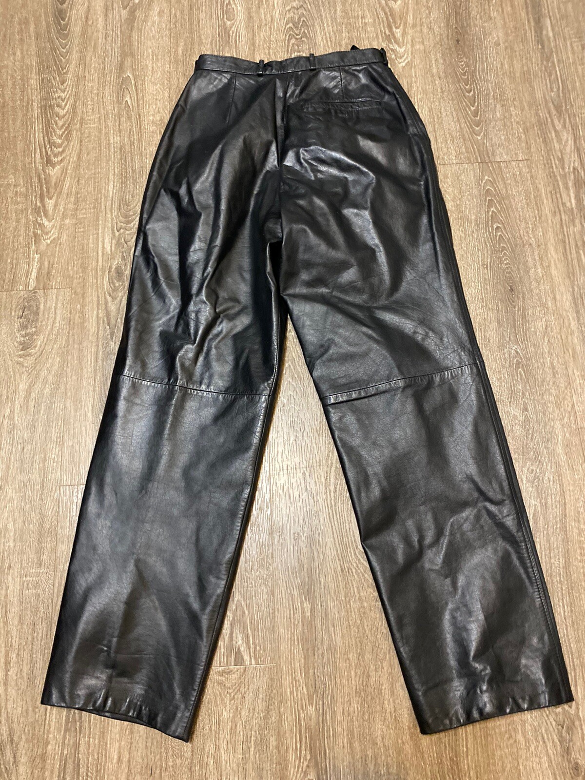 Minty Vintage 80s 90s Women’s Leather Pants Chino Grunge Rage Punk Motorcycle 8